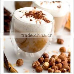 Double wall heat resistant glass coffee cup