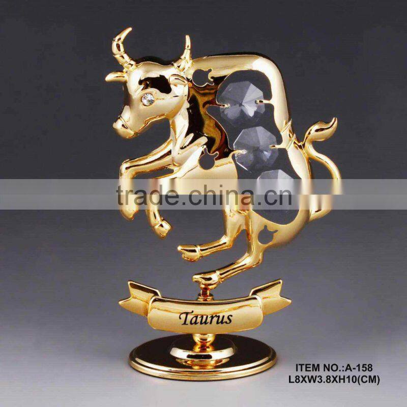 24K gold plated zodiac capricom Decoration