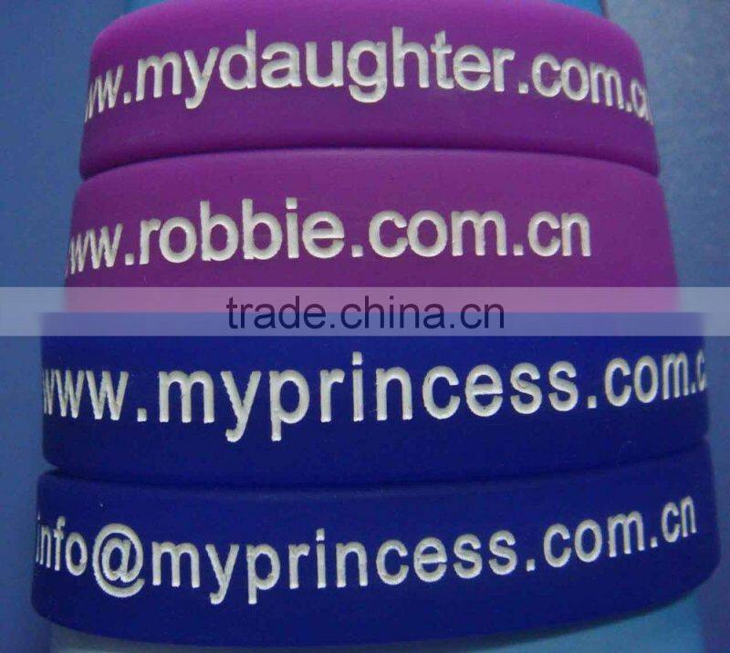 custom skiing silicone wristband