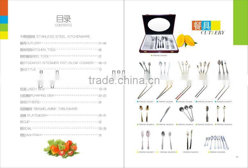 Black gold plated stainless steel cutlery set/flatware set