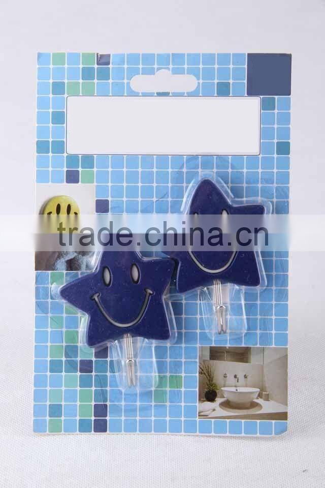 2PCsmile star shape plastic hook