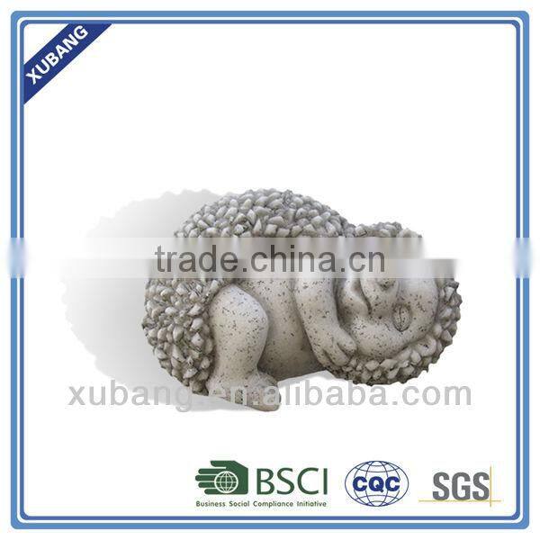 stone finish hedgehog hanging animals decoration