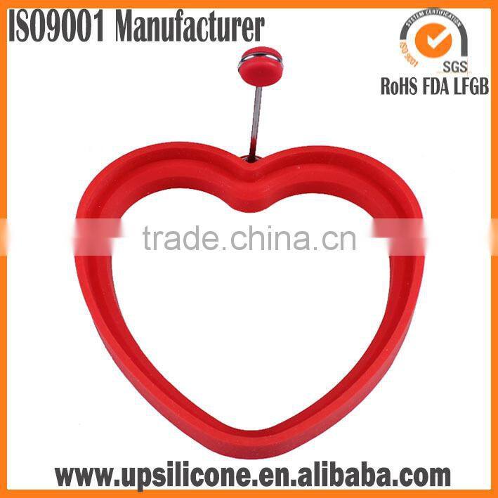 Hot Sale Breakfast Silicone Fried Egg Mold Pancake Egg Ring Heart Flower Shape Funny Kitchen Tool