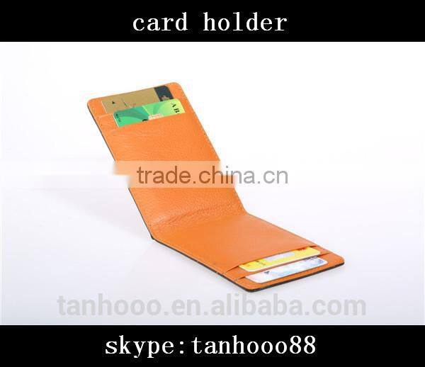 hot selling leather/pu/pvc id card holder ,portable passport card holder , small leather card holder