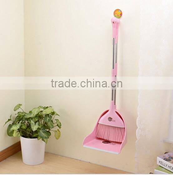 candy colour demountable plastic broom dustpan cleaning sets/long handle windproof dustpan