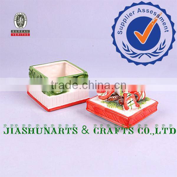 Ceramic Gift Box Xmas Decoration