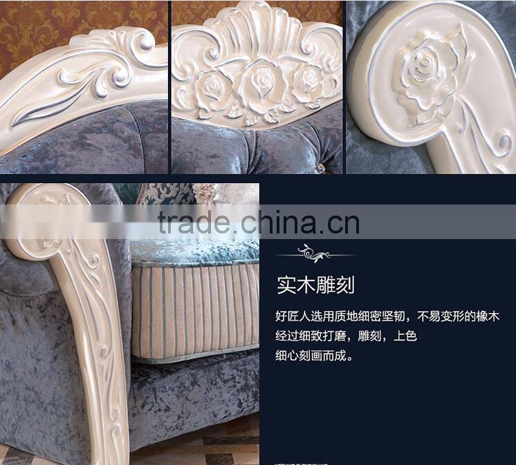 M09 Living Room Furniture L Shaped Luxury Fabric Sofa