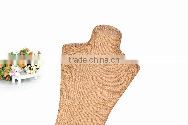 Rope jewelry display busts stand for necklace