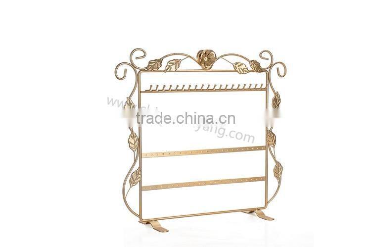Metal jewelry display stand flower earrings and necklace display