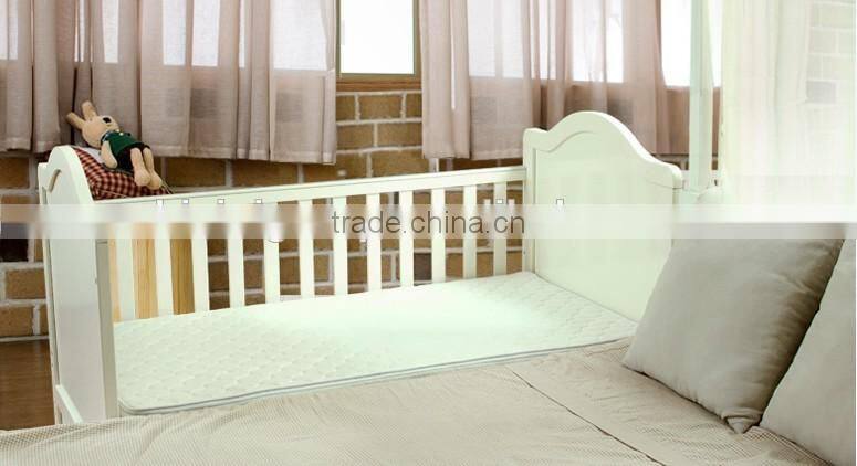 Antique Pure White Solid Wood Teenage Bed, Solid Wood Convertible Kids Bed with Toddlers BF11-08053a
