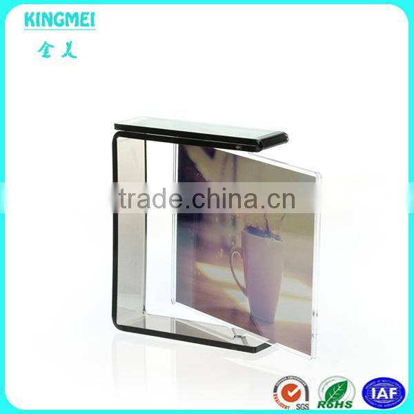 KM-VP83 Unique S Shape Servicing Crooked Perspex Poster Frame with Clear Color