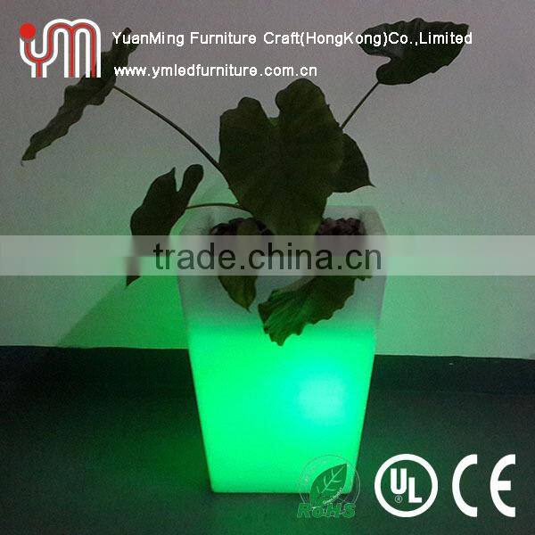 Modern Square Led Planter Pots,Led Planter,Outdoor Led Planter