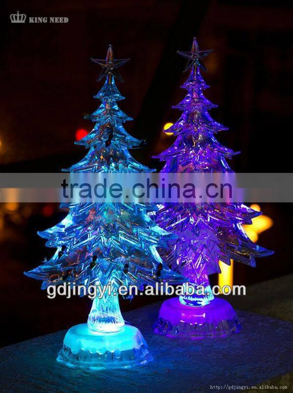 acrylic factory led wireless flat Christmas tree light indoor decorative