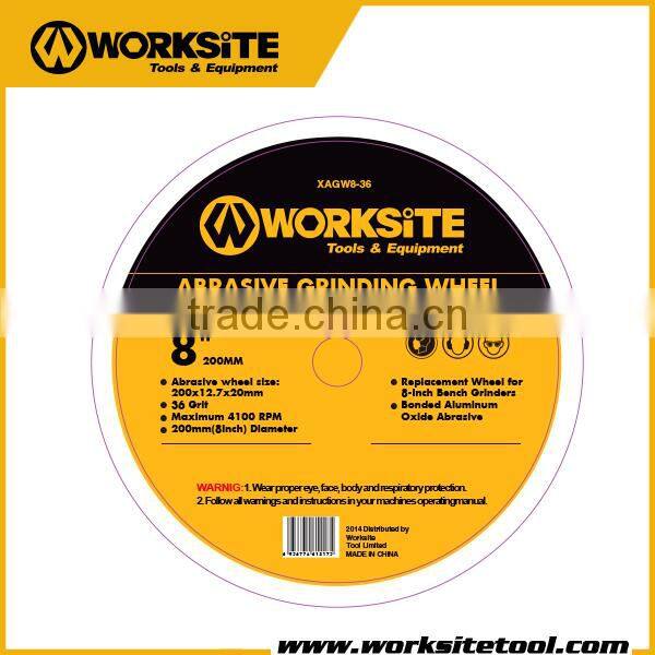 XAGW8-36 Worksite Brand Accessories 200mm Abrasive Bench Grinding Wheel