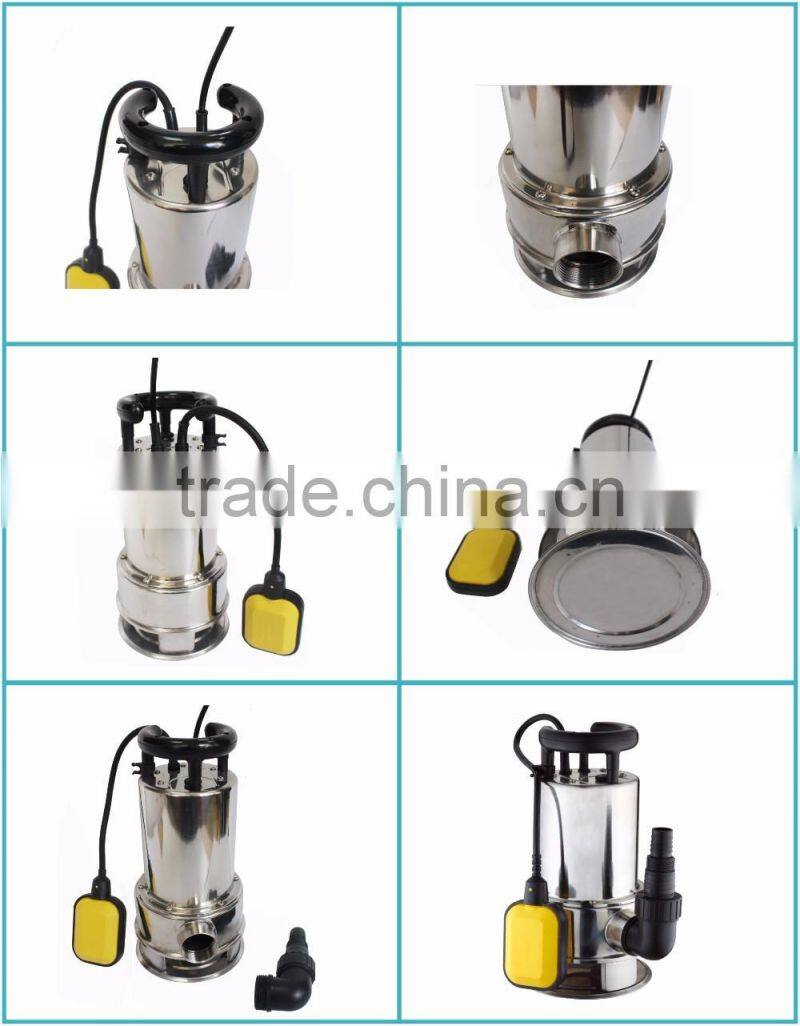 Garden submersible stainless steel sewage pump