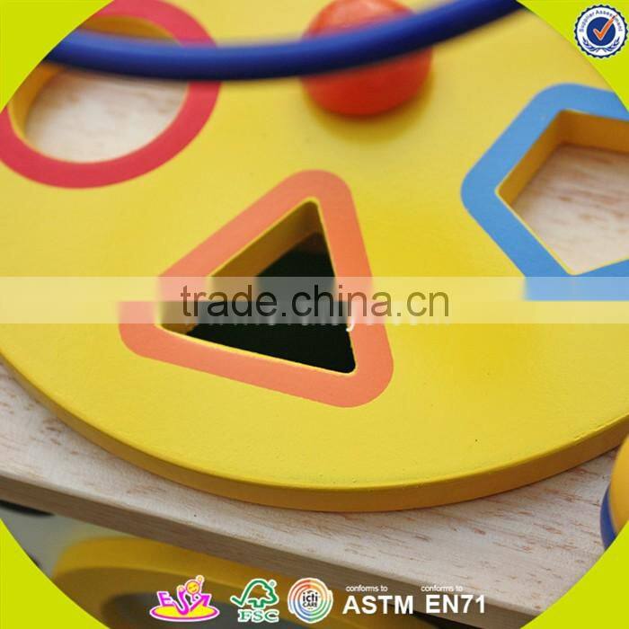 2017 New design funny children wooden beads toy W11B090