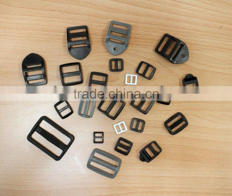 Black White Color Plastic POM Side Release Buckle for bag webbing