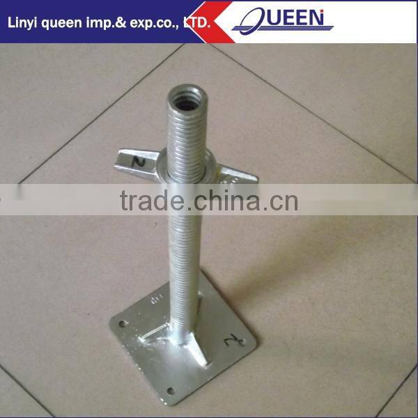 Adjustable Scaffolding Base Jack for Construction System With Seamless Tube