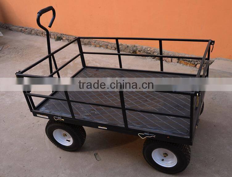 Heavy Duty Garden Tool Wagon with Four Wheels