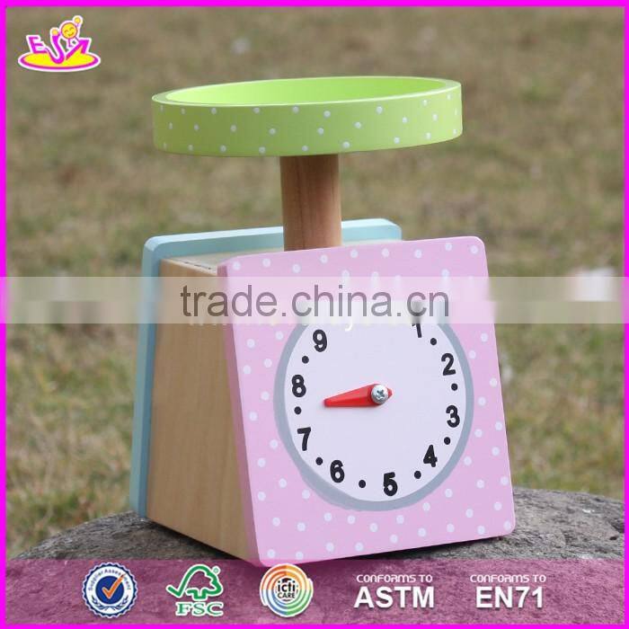 2017 New products children pretend play wooden scale toy W10D150
