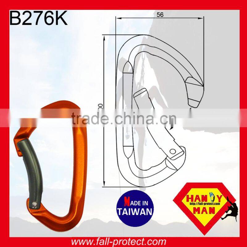 23KN For Rescue Bent Gate Rock Climbing Carabiner Made Of Aluminum