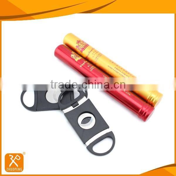 3.5" professional stainless steel foldable twin blade cigar scissors