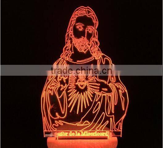 3d light lamp of jesus christ for christmas