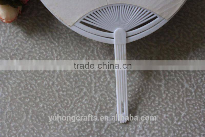 High quality plastic paper hand fan for advertising