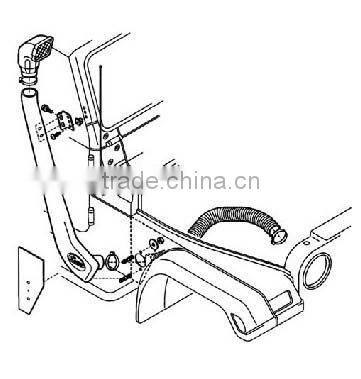 Accessories For Jeep Wrangler LLDPE Material Car Snorkel For JK 10/06 Onwards Petrol