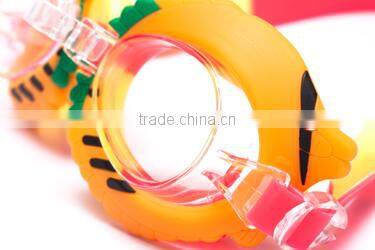 Silicone head strap durable long anti fog swimming goggle