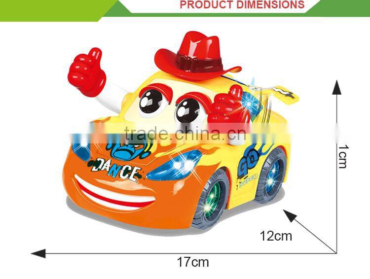 Hot sale battery operated 3D light singing electric car battery price