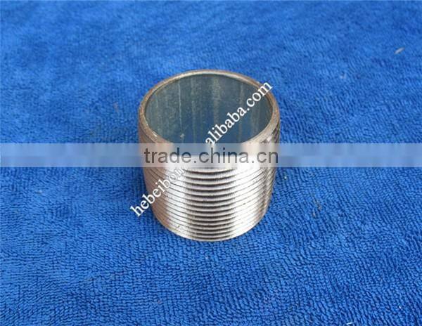 Electirc and hot dipped galvanized barrel nipple