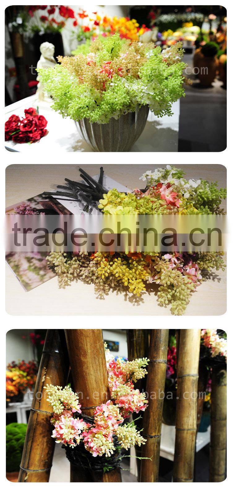 fabric wholesale silk cloth flower for home and wedding decoration artificial lilac flowers