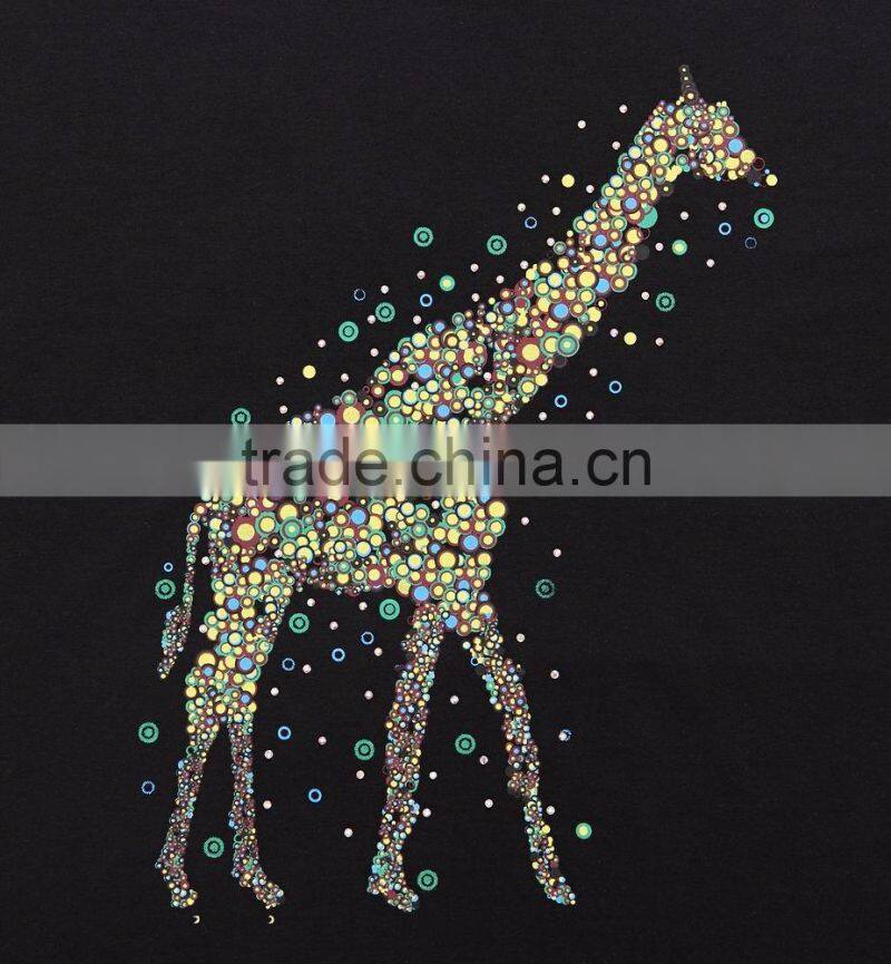 custom factory black printing plain men cotton t shirt