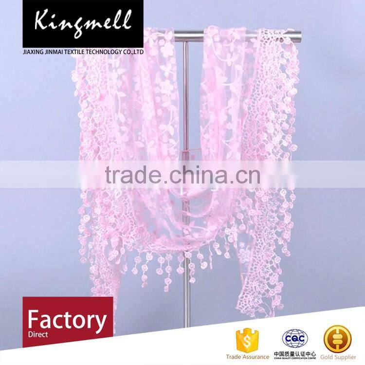 Custom-made Digital Printing Polyester Lace Scarf