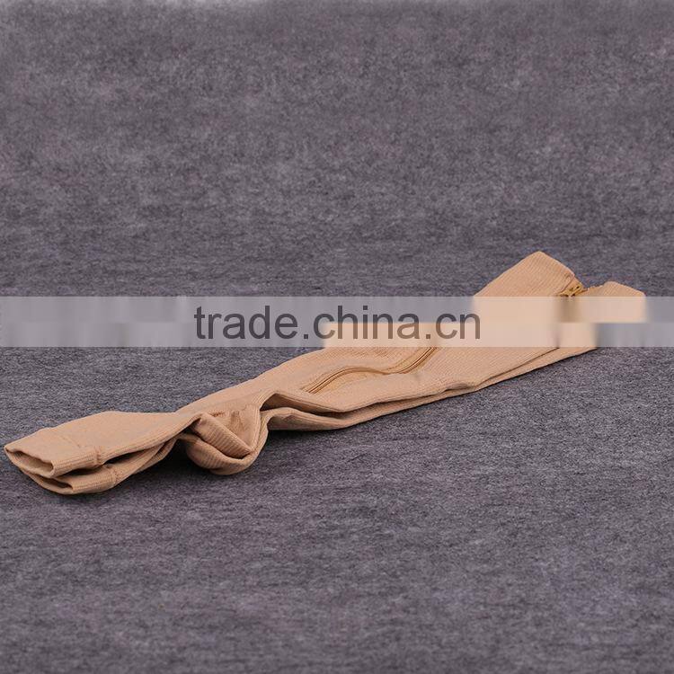 High quality zip knitting Compression Knee socks