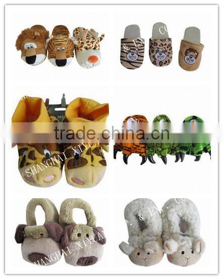 Best quality stuffed warm bear slippers for women