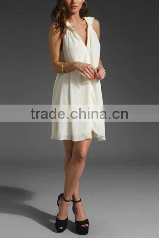 12DR078 NICE DESIGN FASHION IVORY LADIES' DRESS,HIGH QUALITY,2013 Design Clothes