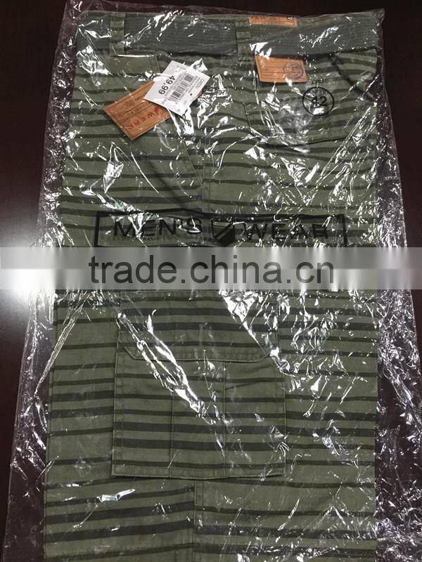 2015 Low Price Mens Stripe Shorts with Belt Surplus Stock