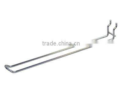 simple design metal for euro pegboard and shelf hook double wires