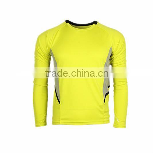 Cannda polyester spandex long sleeve t shirt men