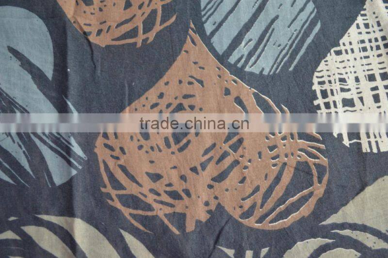 Fashion new coming 100%rayon ladies print heart latest scarf