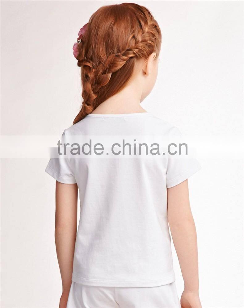 custom graphic printing cheap children online sale girls t shirt suit dress