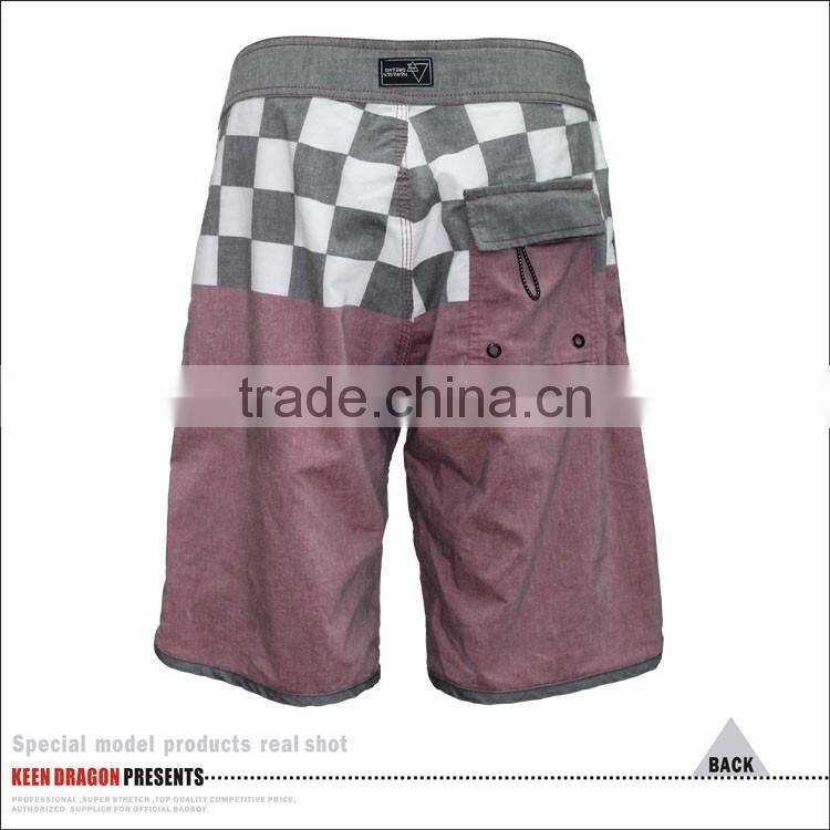 T/C Spandex Beach Shorts Soft Mens Swimwear Plus Size Swimming Trunks