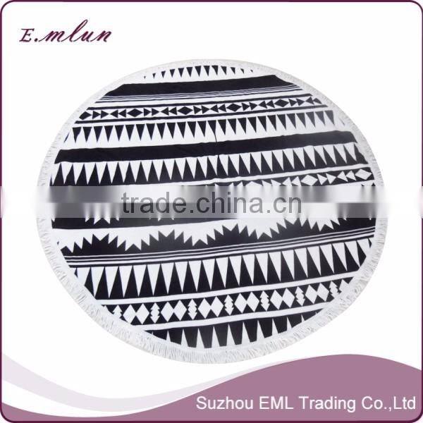 Summer Large Microfiber Printed Round Beach Towels