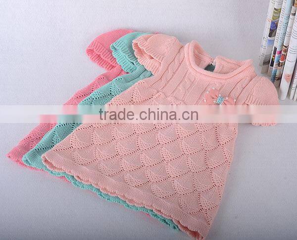 Dress Design 2014 Handmade Knit Baby Sweaters
