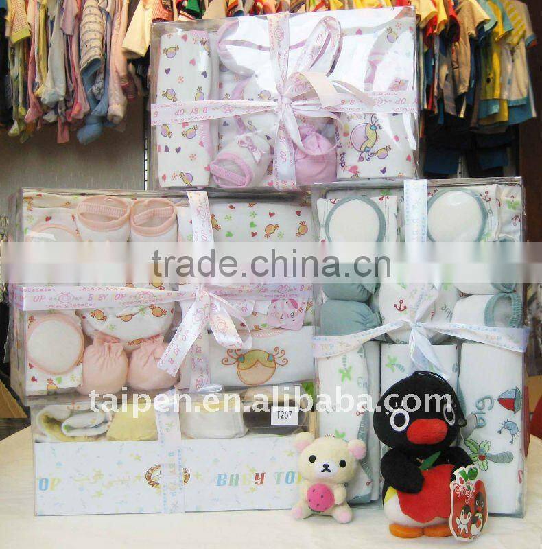 Wholesale Spring Style Baby Clothes Set New Born baby Gift Set