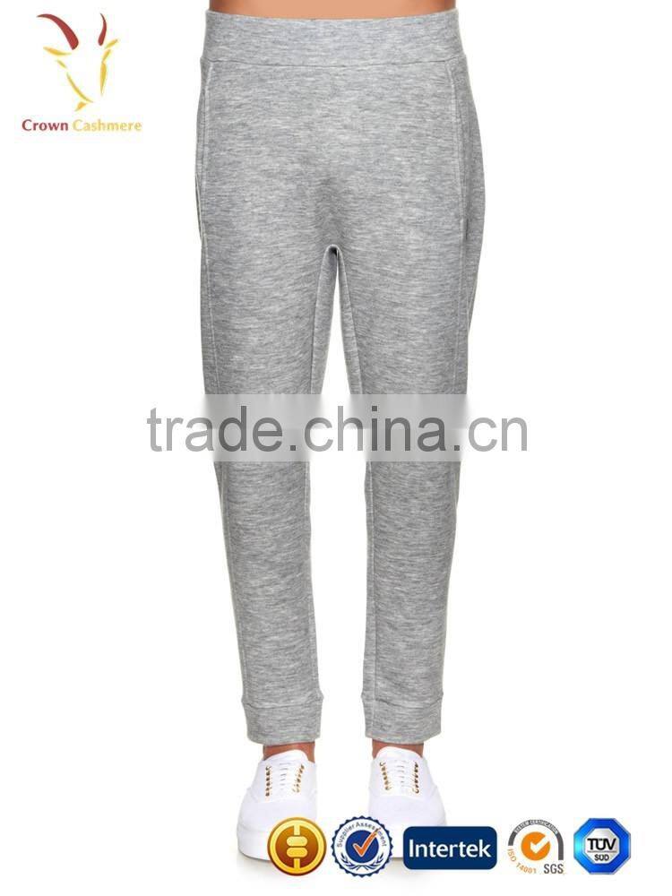 Mens Casual Winter Wool Cashmere Jogger Pants