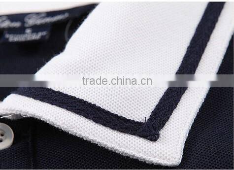 2016 Customized fabric bulk kids school uniforms black pique 100% polo t-shirt