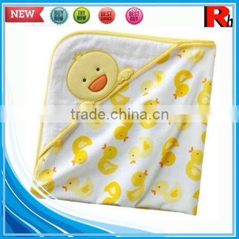 China supplier printing velour customized cotton hooded baby towel wholesale babyhood hooded towels